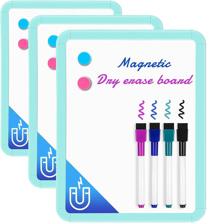 Small Dry Erase Whiteboard, 8.5 x 11 Inches White Board for Kids, Students, Fridge, Locker, Mini Dry Erase Board