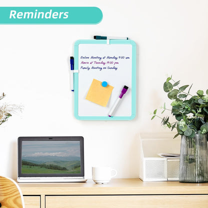 Small Dry Erase Whiteboard, 8.5 x 11 Inches White Board for Kids, Students, Fridge, Locker, Mini Dry Erase Board