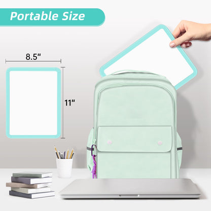 Small Dry Erase Whiteboard, 8.5 x 11 Inches White Board for Kids, Students, Fridge, Locker, Mini Dry Erase Board