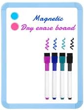 Small Dry Erase Whiteboard, 8.5 x 11 Inches White Board for Kids, Students, Fridge, Locker, Mini Dry Erase Board