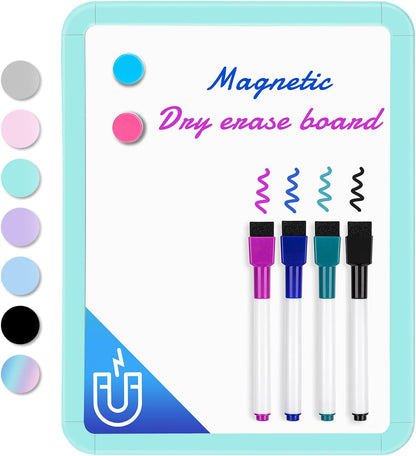 Small Dry Erase Whiteboard, 8.5 x 11 Inches White Board for Kids, Students, Fridge, Locker, Mini Dry Erase Board