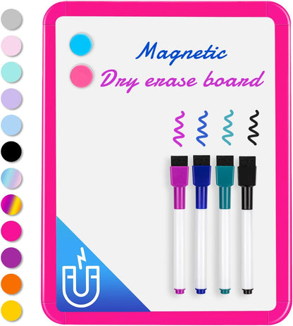 Small Dry Erase Whiteboard, 8.5 x 11 Inches White Board for Kids, Students, Fridge, Locker, Mini Dry Erase Board