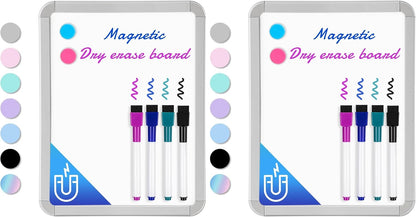 Small Dry Erase Whiteboard, 8.5 x 11 Inches White Board for Kids, Students, Fridge, Locker, Mini Dry Erase Board