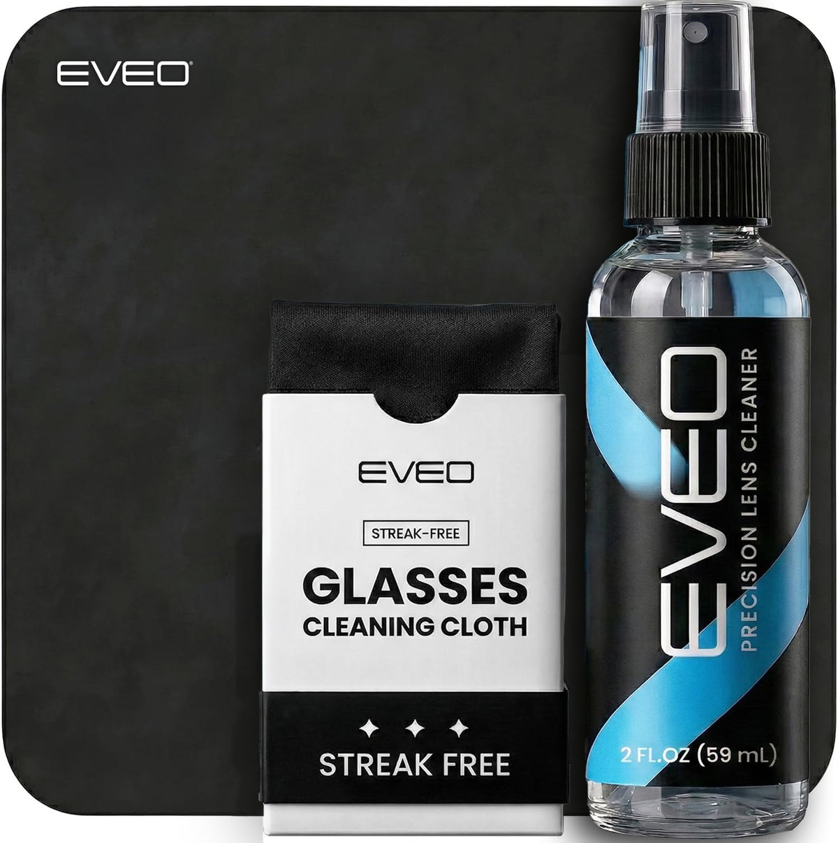 Glasses Cleaner Spray - Eyeglass Cleaner Lens Cleaner No Streaks Technology & Microfiber Cleaning Cloth - Glasses Cleaning Kit, Eye Glass Cleaners Spray - Screen & Eye Glasses Kit - 2 Pack