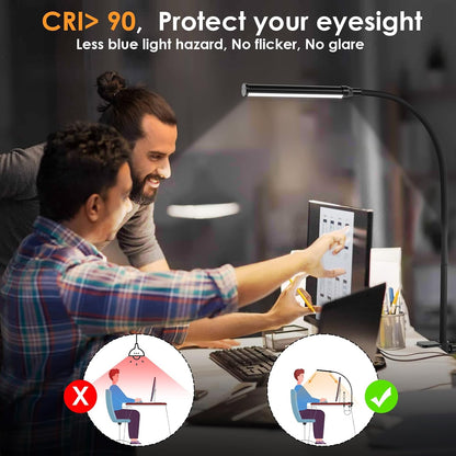 LED Desk Lamp with Clamp,Clip On Desk Lamp for Home Office