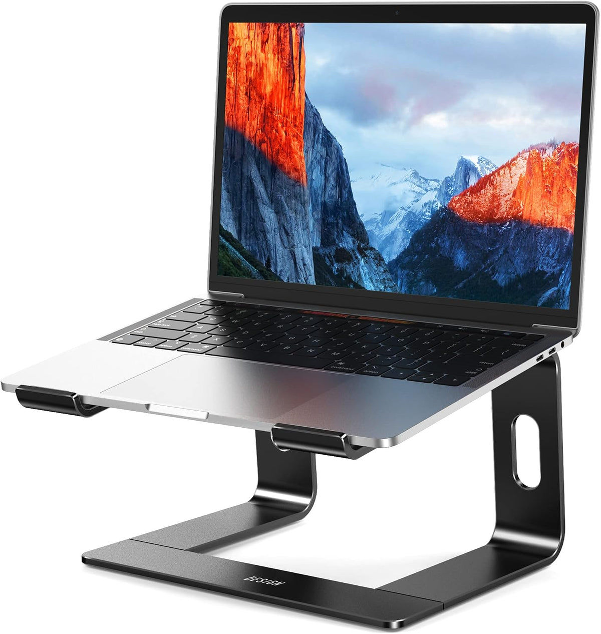 LS03 Aluminum Laptop Stand, Ergonomic Detachable Computer Stand, Notebook Riser, Laptop Mount Compatible with Air, Pro, Dell, HP, Lenovo More 10-15.6" Laptops, Silver