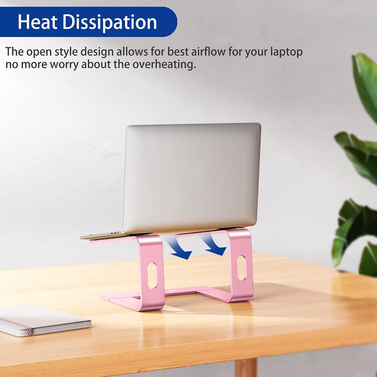 LS03 Aluminum Laptop Stand, Ergonomic Detachable Computer Stand, Notebook Riser, Laptop Mount Compatible with Air, Pro, Dell, HP, Lenovo More 10-15.6" Laptops, Silver
