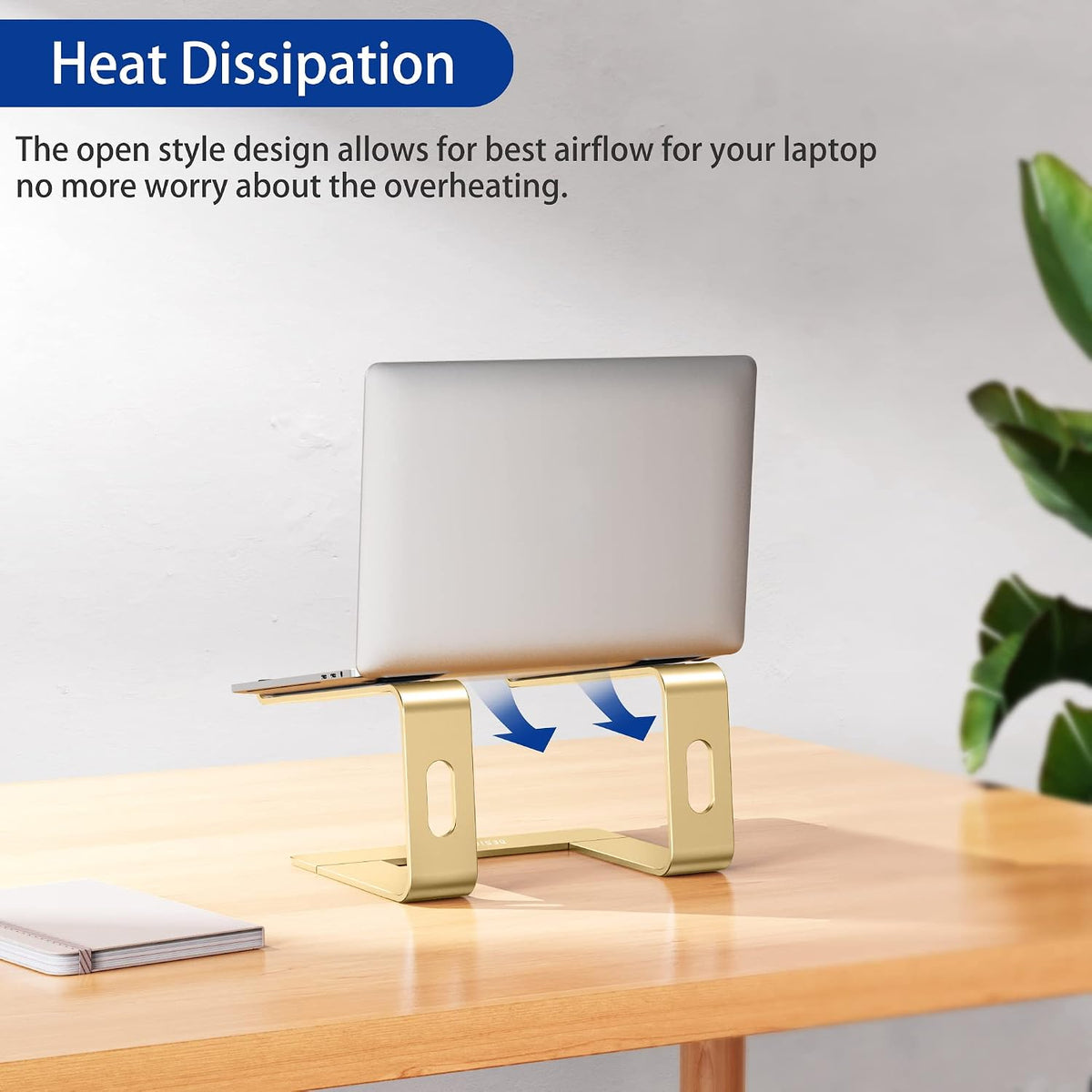 LS03 Aluminum Laptop Stand, Ergonomic Detachable Computer Stand, Notebook Riser, Laptop Mount Compatible with Air, Pro, Dell, HP, Lenovo More 10-15.6" Laptops, Silver