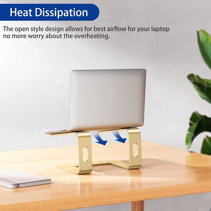 LS03 Aluminum Laptop Stand, Ergonomic Detachable Computer Stand, Notebook Riser, Laptop Mount Compatible with Air, Pro, Dell, HP, Lenovo More 10-15.6" Laptops, Silver