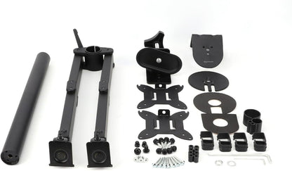 Adjustable Dual Monitor Desk Mount, Supports up to 32 inch Monitors and 22 lbs per Arm, Adjustable Tension, VESA 75x75/100x100, Black