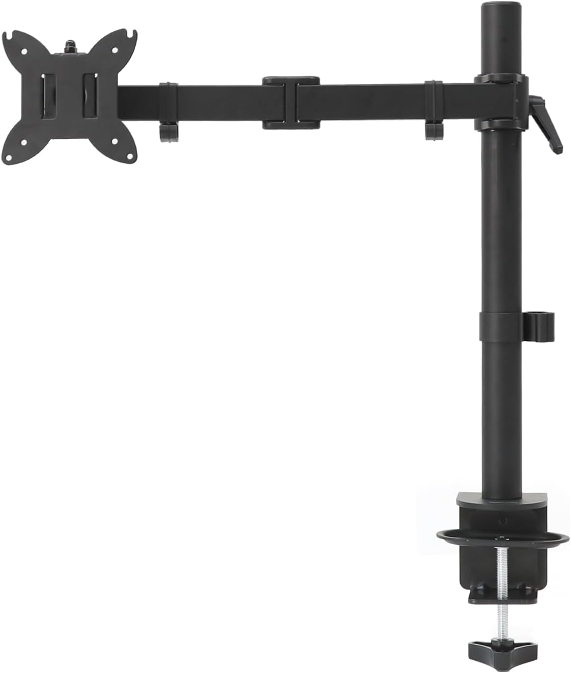Adjustable Dual Monitor Desk Mount, Supports up to 32 inch Monitors and 22 lbs per Arm, Adjustable Tension, VESA 75x75/100x100, Black