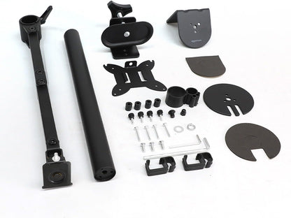 Adjustable Dual Monitor Desk Mount, Supports up to 32 inch Monitors and 22 lbs per Arm, Adjustable Tension, VESA 75x75/100x100, Black