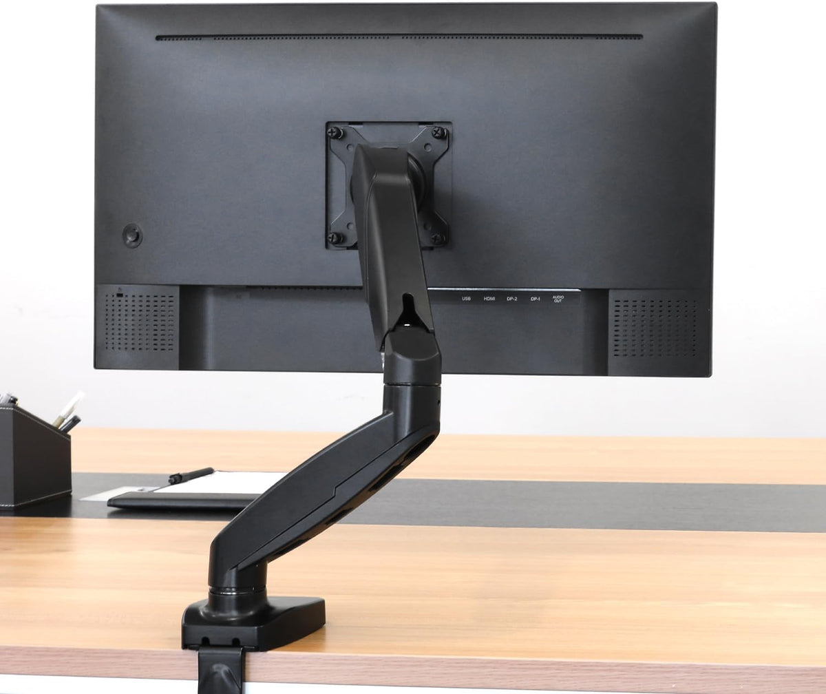 Adjustable Dual Monitor Desk Mount, Supports up to 32 inch Monitors and 22 lbs per Arm, Adjustable Tension, VESA 75x75/100x100, Black