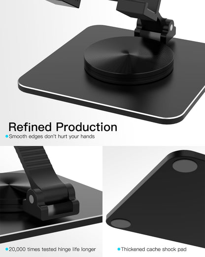 Adjustable Phone & Tablet Stand, Fits 4–9.7in Devices, Pink