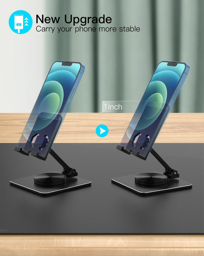 Adjustable Phone & Tablet Stand, Fits 4–9.7in Devices, Pink