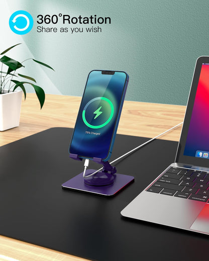 Adjustable Phone & Tablet Stand, Fits 4–9.7in Devices, Pink