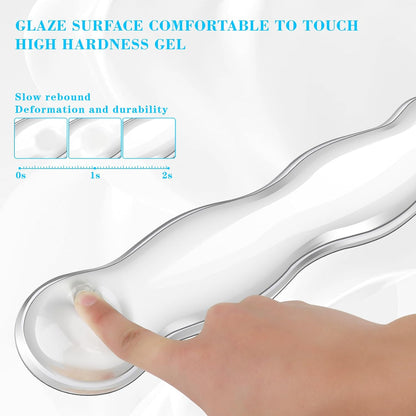 Gel Cloud Mouse Wrist Rest, Cute Wrist Support and Arm Support for Mouse Rest Typing Pain Relief，Suitable for Office/Computer/Laptop/Gaming (Transparent White)