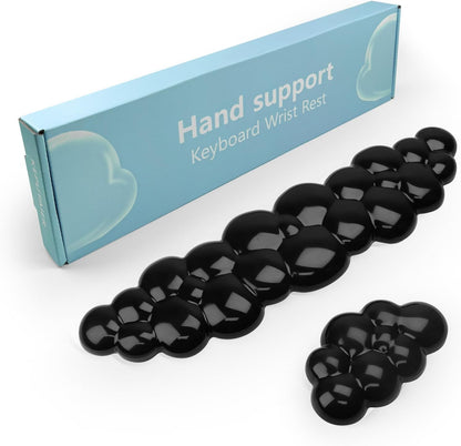 Gel Cloud Mouse Wrist Rest, Cute Wrist Support and Arm Support for Mouse Rest Typing Pain Relief，Suitable for Office/Computer/Laptop/Gaming (Transparent White)