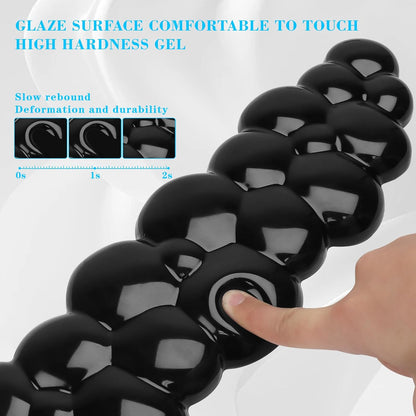 Gel Cloud Mouse Wrist Rest, Cute Wrist Support and Arm Support for Mouse Rest Typing Pain Relief，Suitable for Office/Computer/Laptop/Gaming (Transparent White)
