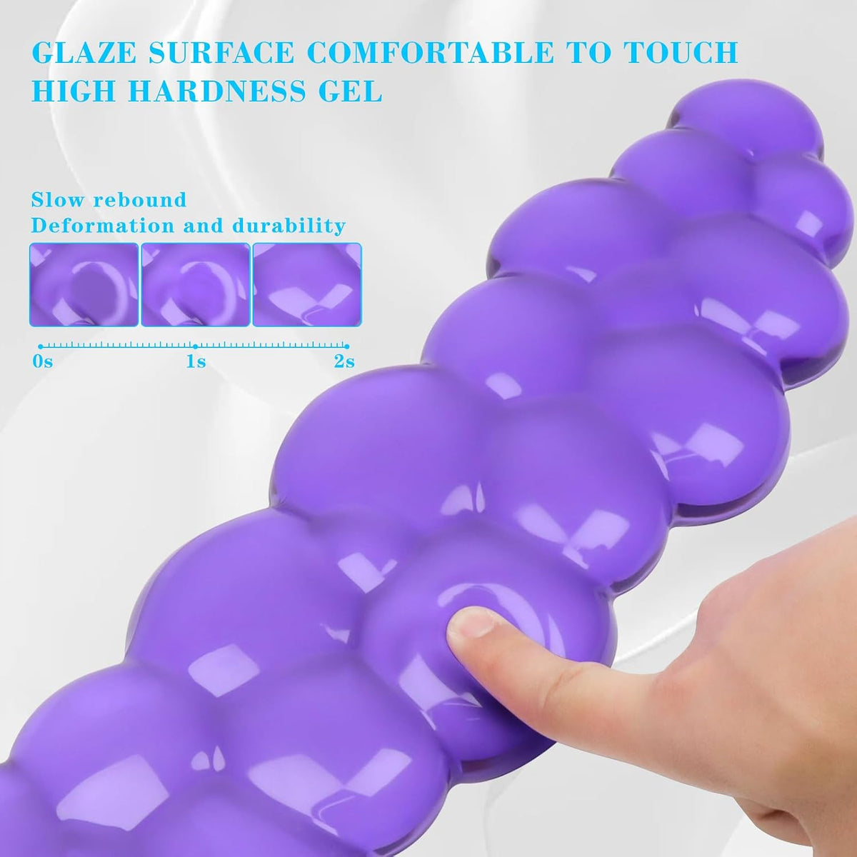 Gel Cloud Mouse Wrist Rest, Cute Wrist Support and Arm Support for Mouse Rest Typing Pain Relief，Suitable for Office/Computer/Laptop/Gaming (Transparent White)
