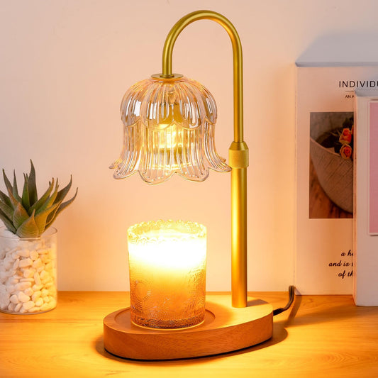 Candle Warmer Lamp Electric Timer - Flower Home Decor Women Birthday Gifts