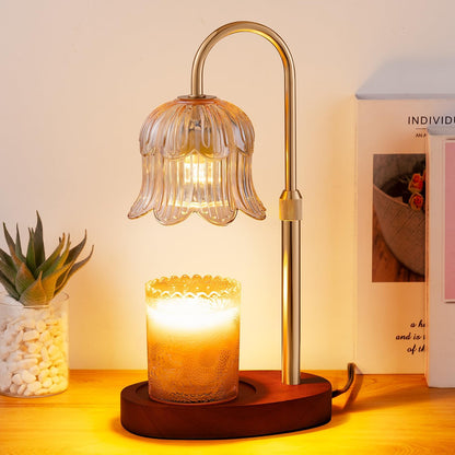 Candle Warmer Lamp Electric Timer - Flower Home Decor Women Birthday Gifts
