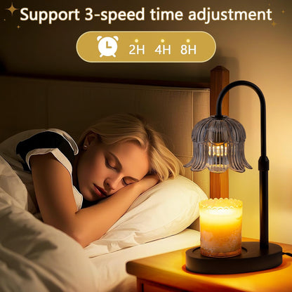 Candle Warmer Lamp Electric Timer - Flower Home Decor Women Birthday Gifts