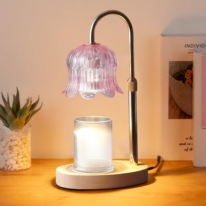 Candle Warmer Lamp Electric Timer - Flower Home Decor Women Birthday Gifts