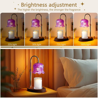 Candle Warmer Lamp Electric Timer - Flower Home Decor Women Birthday Gifts