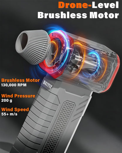 FT03 Compressed Air Duster, 1-100 Stepless Speed Adjustable