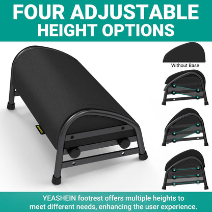 Adjustable Foot Rest for Under Desk at Work, Ergonomic Foot Stools