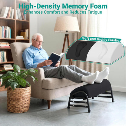 Adjustable Foot Rest for Under Desk at Work, Ergonomic Foot Stools
