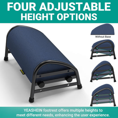 Adjustable Foot Rest for Under Desk at Work, Ergonomic Foot Stools