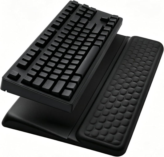 Computer Keyboard Stand with Wrist Rest Support Pad, Black