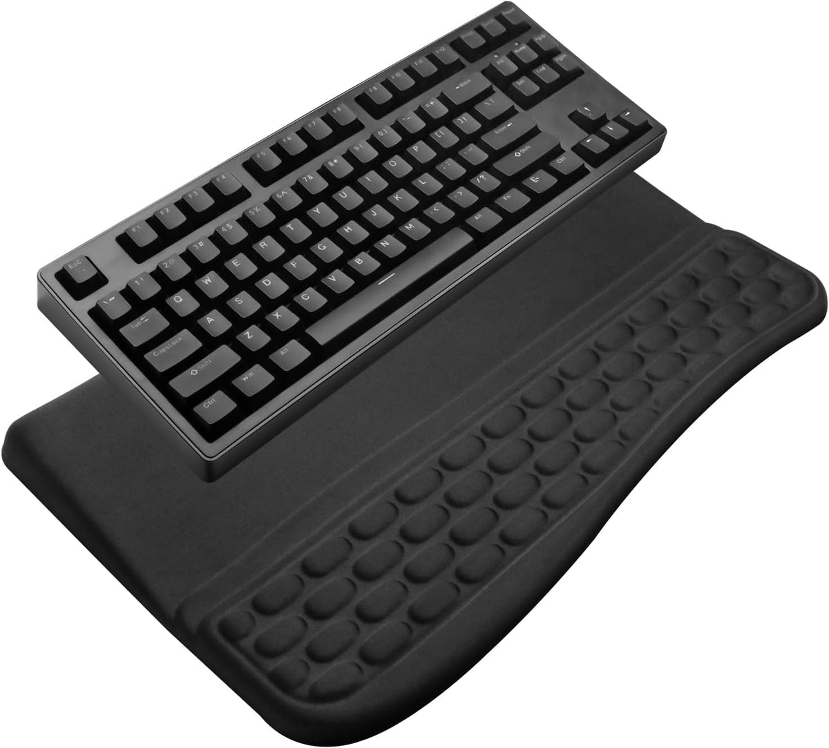 Computer Keyboard Stand with Wrist Rest Support Pad, Black