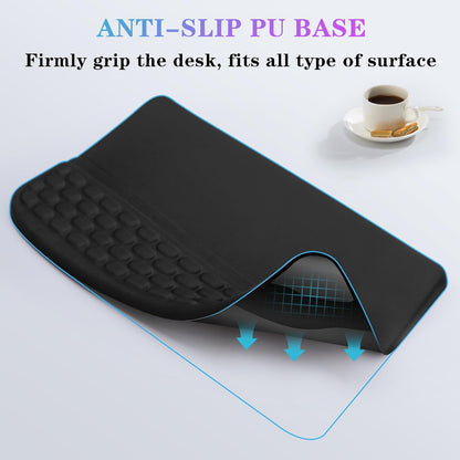 Computer Keyboard Stand with Wrist Rest Support Pad, Black