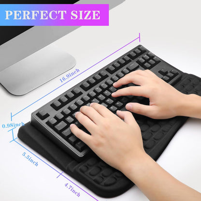 Computer Keyboard Stand with Wrist Rest Support Pad, Black