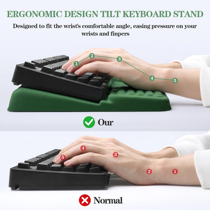 Computer Keyboard Stand with Wrist Rest Support Pad, Black