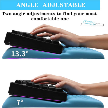 Computer Keyboard Stand with Wrist Rest Support Pad, Black