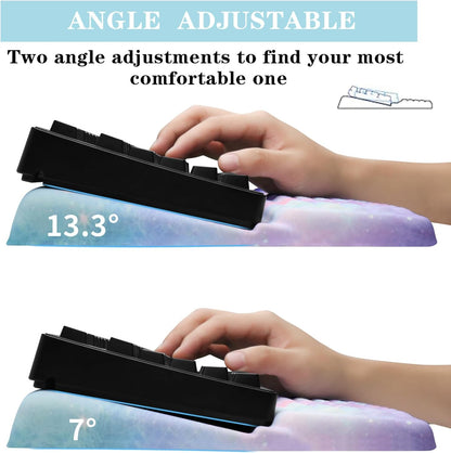 Computer Keyboard Stand with Wrist Rest Support Pad, Black