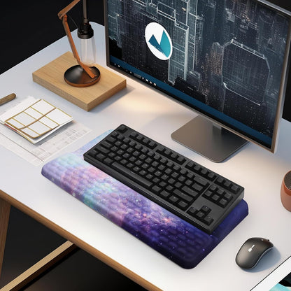 Computer Keyboard Stand with Wrist Rest Support Pad, Black