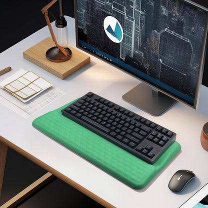 Computer Keyboard Stand with Wrist Rest Support Pad, Black