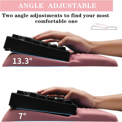 Computer Keyboard Stand with Wrist Rest Support Pad, Black