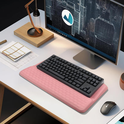 Computer Keyboard Stand with Wrist Rest Support Pad, Black