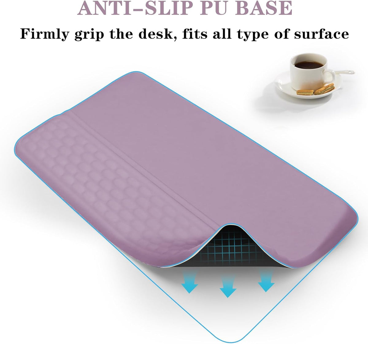 Computer Keyboard Stand with Wrist Rest Support Pad, Black