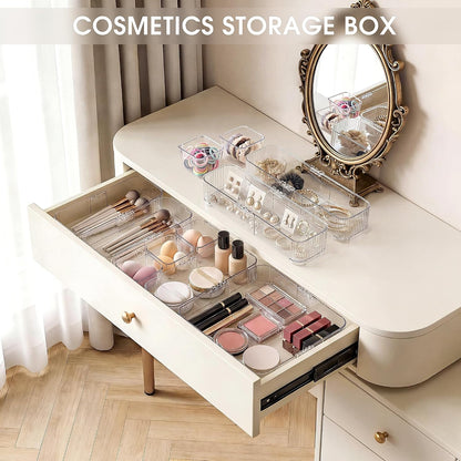 14Pcs Extendable Drawer Organizer 4-Size Expandable Drawer Organizer