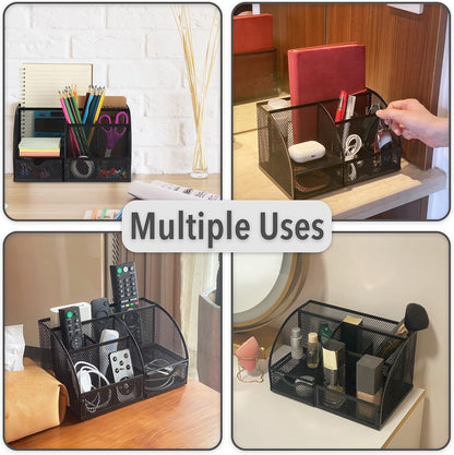 Mesh Desk Organizer, Black, Pen Holders Organizers