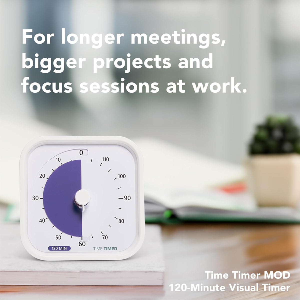 10 Minute MOD Education Edition ⁠— Visual Timer with Desktop Software for Kids Classroom Learning, Productivity Timer, Study Tool and Office Meetings with Silent Operation (10min)