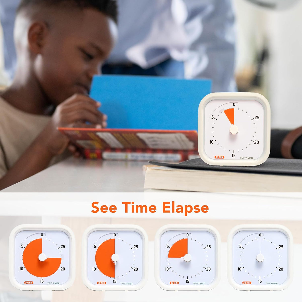 10 Minute MOD Education Edition ⁠— Visual Timer with Desktop Software for Kids Classroom Learning, Productivity Timer, Study Tool and Office Meetings with Silent Operation (10min)