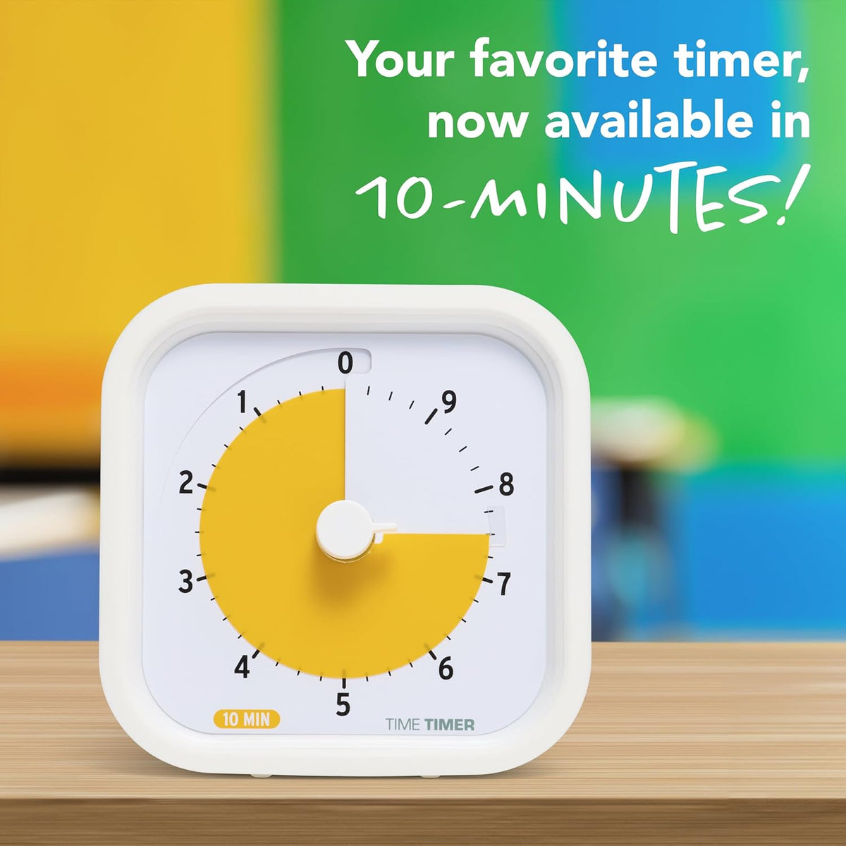 10 Minute MOD Education Edition ⁠— Visual Timer with Desktop Software for Kids Classroom Learning, Productivity Timer, Study Tool and Office Meetings with Silent Operation (10min)